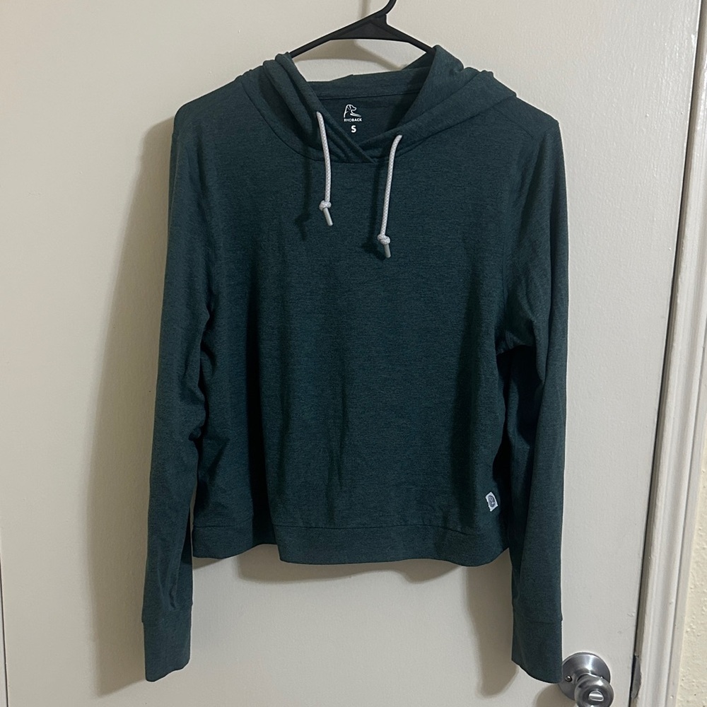 EUC Rhoback Women’s Green Pullover Hoodie Small